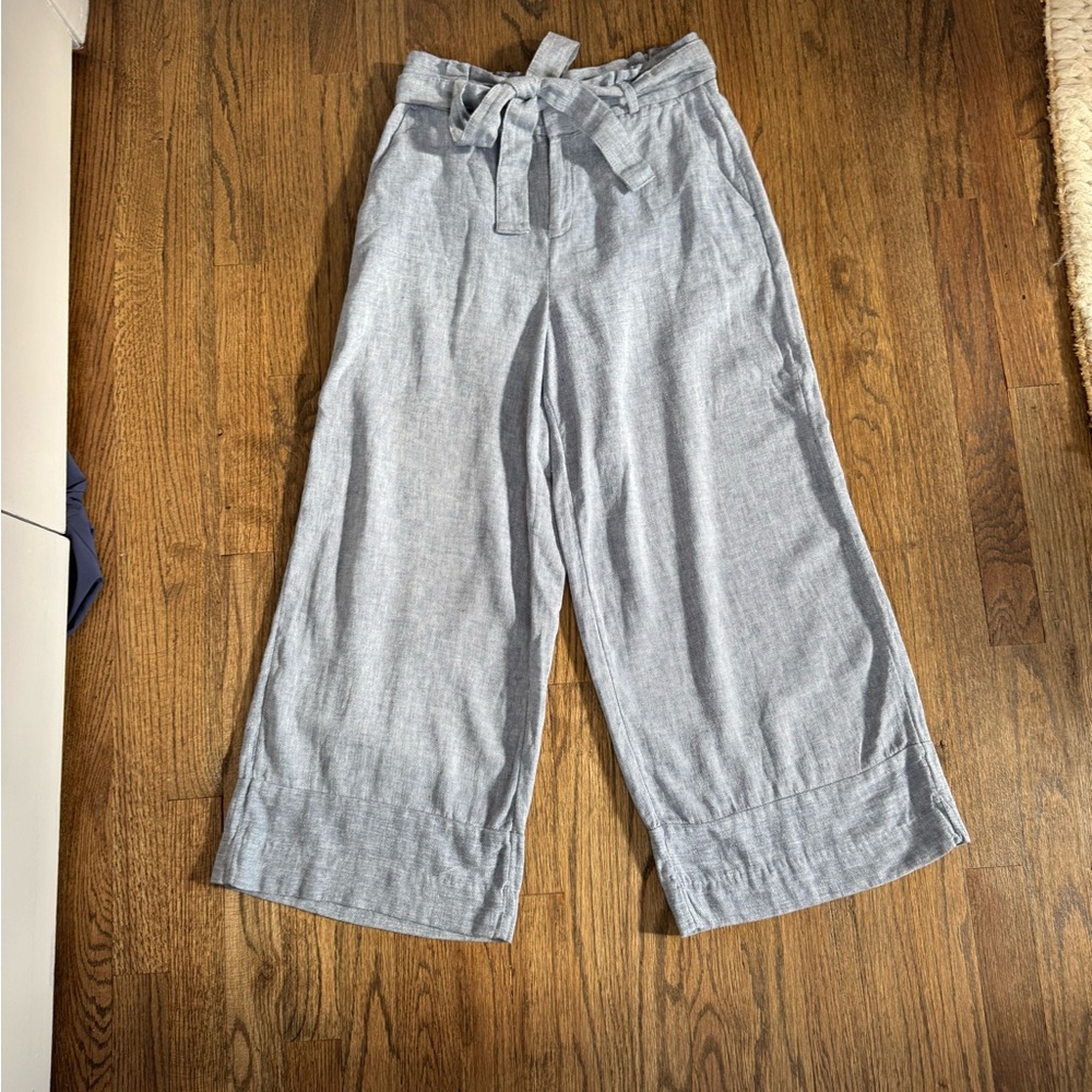 Banana Republic Wide Leg Tie-Waist Pants